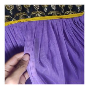 Frock In Purple Colour