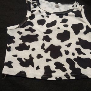 Shein Cow Print Crop Top📢😱 Loot