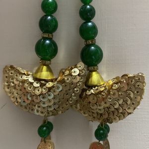 Latkan (Dark Green and Golden colour)