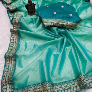 Pure Soft tissue Zari Saree❤