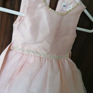 Pink Partywear Frock