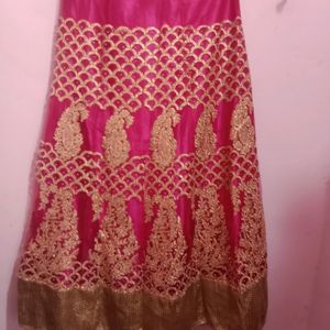 Pink Lehenga Choli With Net Dupatta