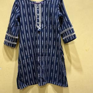 Neerus Blue Kurta Size XL