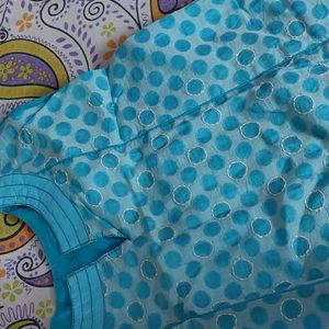 Blue Coloure Round Tunic