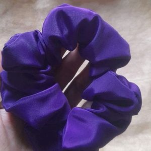 2 Satin Hair Scrunchies