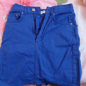 Blue Mini Skirt Imported