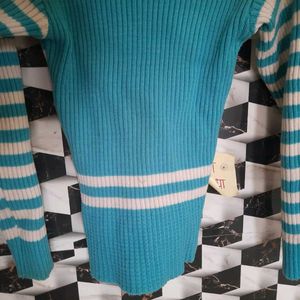 Sky Blue Woolen Top