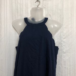 Shein Blue Mini Sleeveless Dress