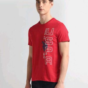 U.S. POLO ASSN. Crew Neck Brand Print T-Shirt.