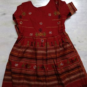 ethnic short dress for winter