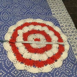 Handmade Wool Table Mat Or Thali Cover