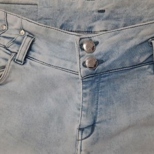 women light blue coloured jeans