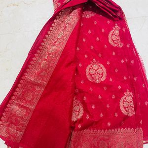 Unused Banarasi Georgette Saree