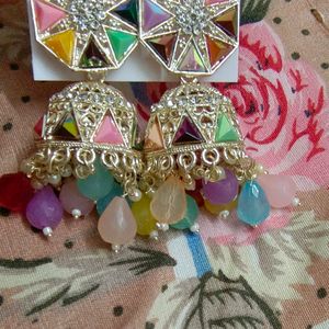 Multi Colour Earings