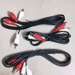 Audio Video Cables, 2 Points Red And White, 1-1.5M