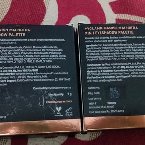 Manish Malhotra Eyeshadow (Myglamm) Combo Of 2