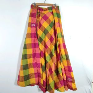 ❤️💚🧡💛Multi Checks Skirt And Top