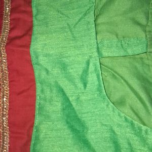 Red ND Green Saree