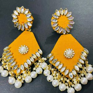 Fancy Paral Party Wear Have Long Size Earrings