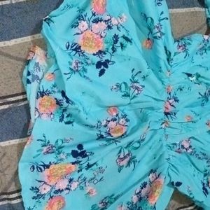 Printed Blue Top From Flipkart