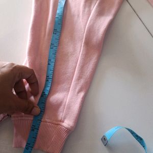 PINK FLEECE ZIP UP SWEATSHIRT JOGGER SET