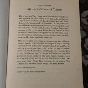 Fictional Book Tom Clancy's Point Of Contact