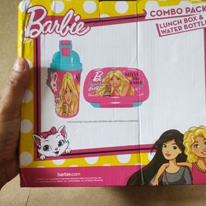 Barbie Combo Tiffin & Water Bottle