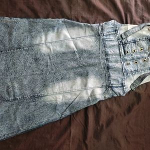 Denim Dungree Dress