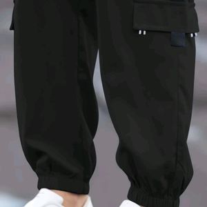 Men Cargo black pant