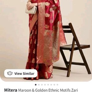 Maroon Saree