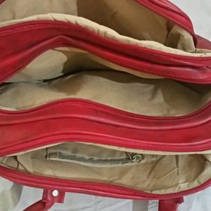 Very Spacious Red Handbag/Slingbag