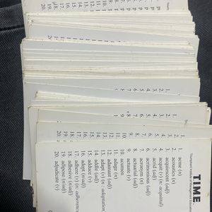 Vocabulary Cards