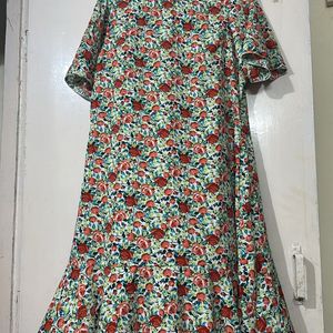 2XL Floral Dress