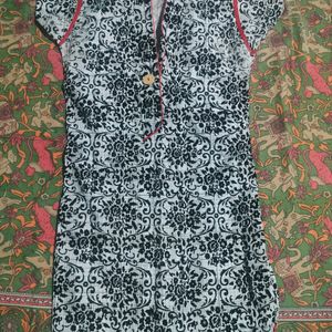 Black Embroidered Kurti