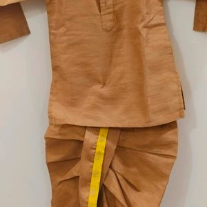 Tan Colour Kurta Pajama For Baby Boy