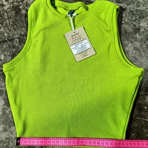 Ribbed Round-Neck Tank Top