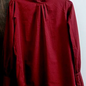 RED WINE COLOUR NEW TUNIC