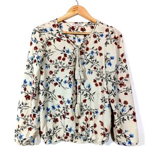 Cream Printed Top (Women)