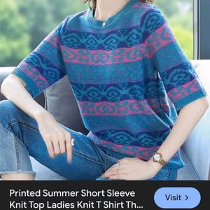 Short Sleeve Knit Top