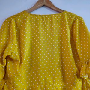 Polyester yellow Top(Women)