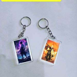 Anime Keychain 2 Keychains (Both Side)