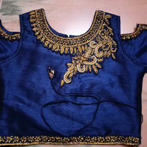 Navy Blue Blouse