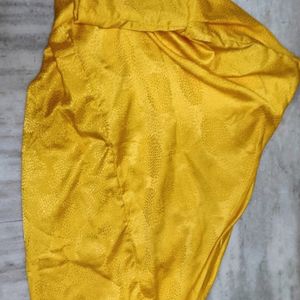 Honey Yellow Silk Suit