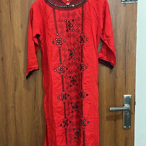 Viscose Rayon Festive Kurta For Women