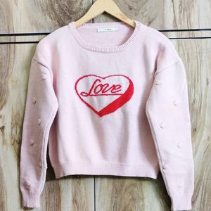 Pink Shaded Sweater Size-36