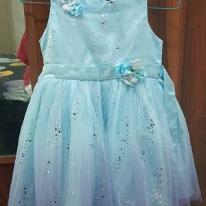 Ice Blue Colour Dress