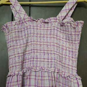 Checkered Iris Darthy Dress
