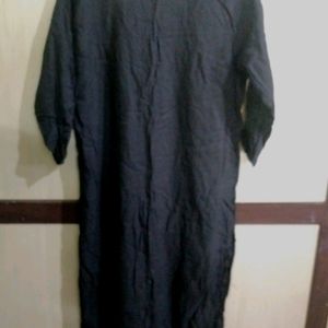 Black Straight Kurta