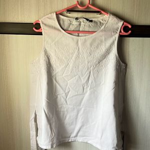 Cotton Top With Side Tie Up