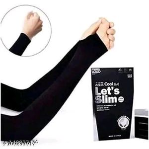 Black Arm Sleeves Pack Of 2pair